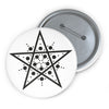 Broad Hinton Crop Circle Pin Button - Shapes of Wisdom