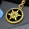 Crop Circle Pendant with Keychain - Milk Hill 6 - Shapes of Wisdom