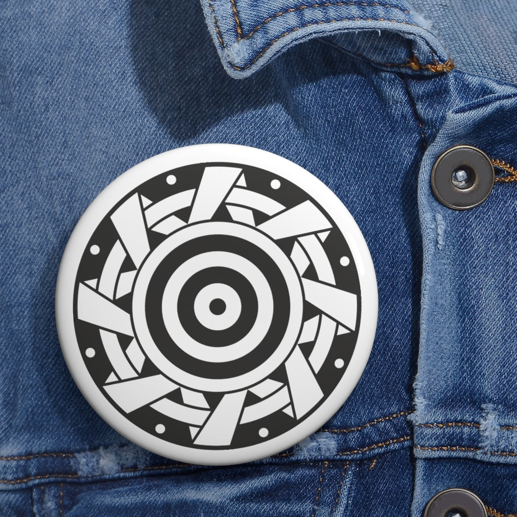 Ammersee Crop Circle Pin Button - Shapes of Wisdom