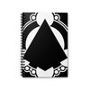 Milk Hill Crop Circle Spiral Notebook - Ruled Line  4 - Shapes of Wisdom