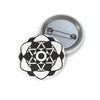 Milk Hill Crop Circle Pin Button 5 - Shapes of Wisdom