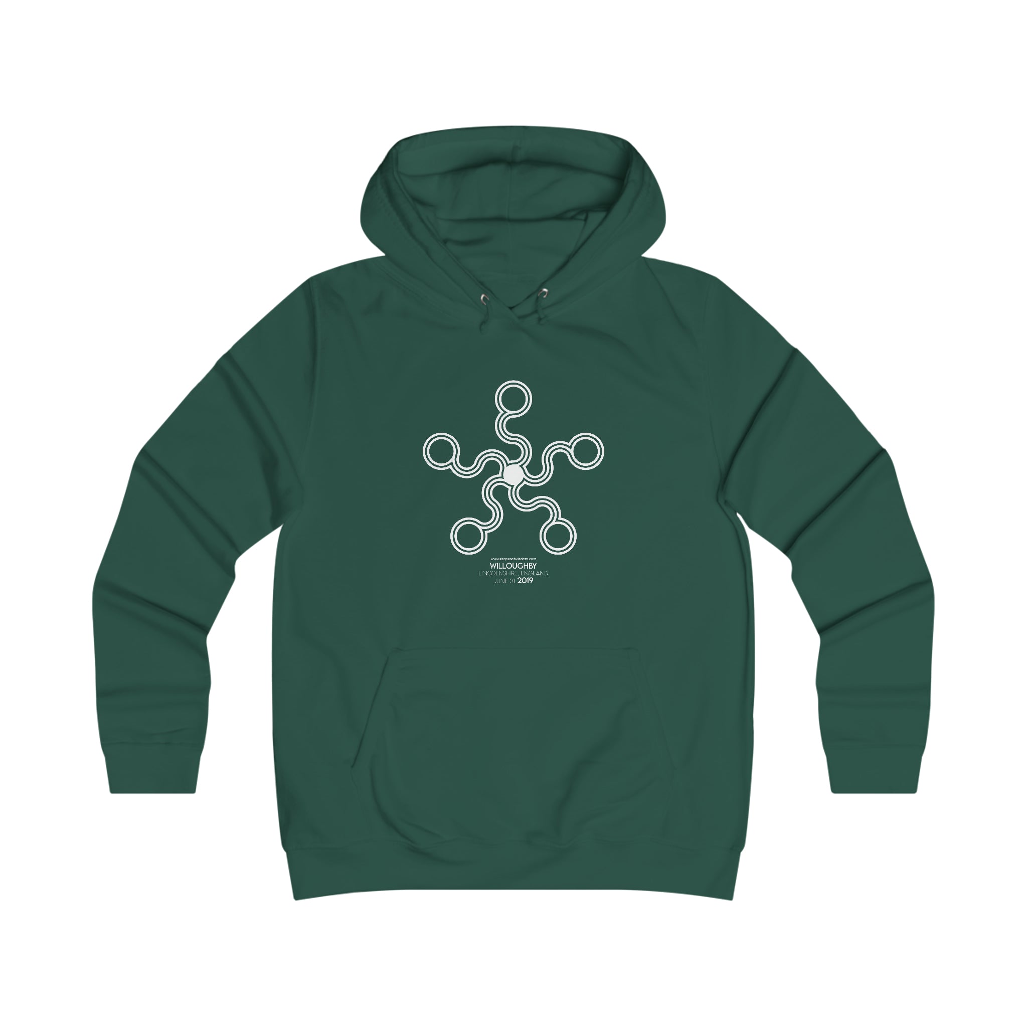 Crop Circle Girl College Hoodie - Willoughby