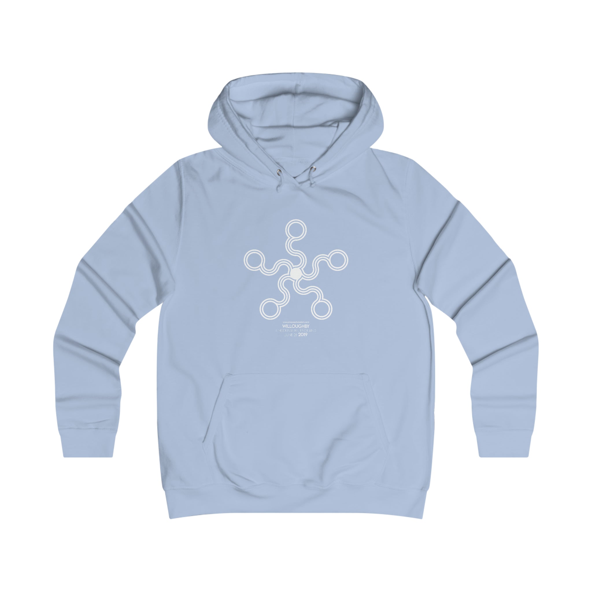 Crop Circle Girl College Hoodie - Willoughby