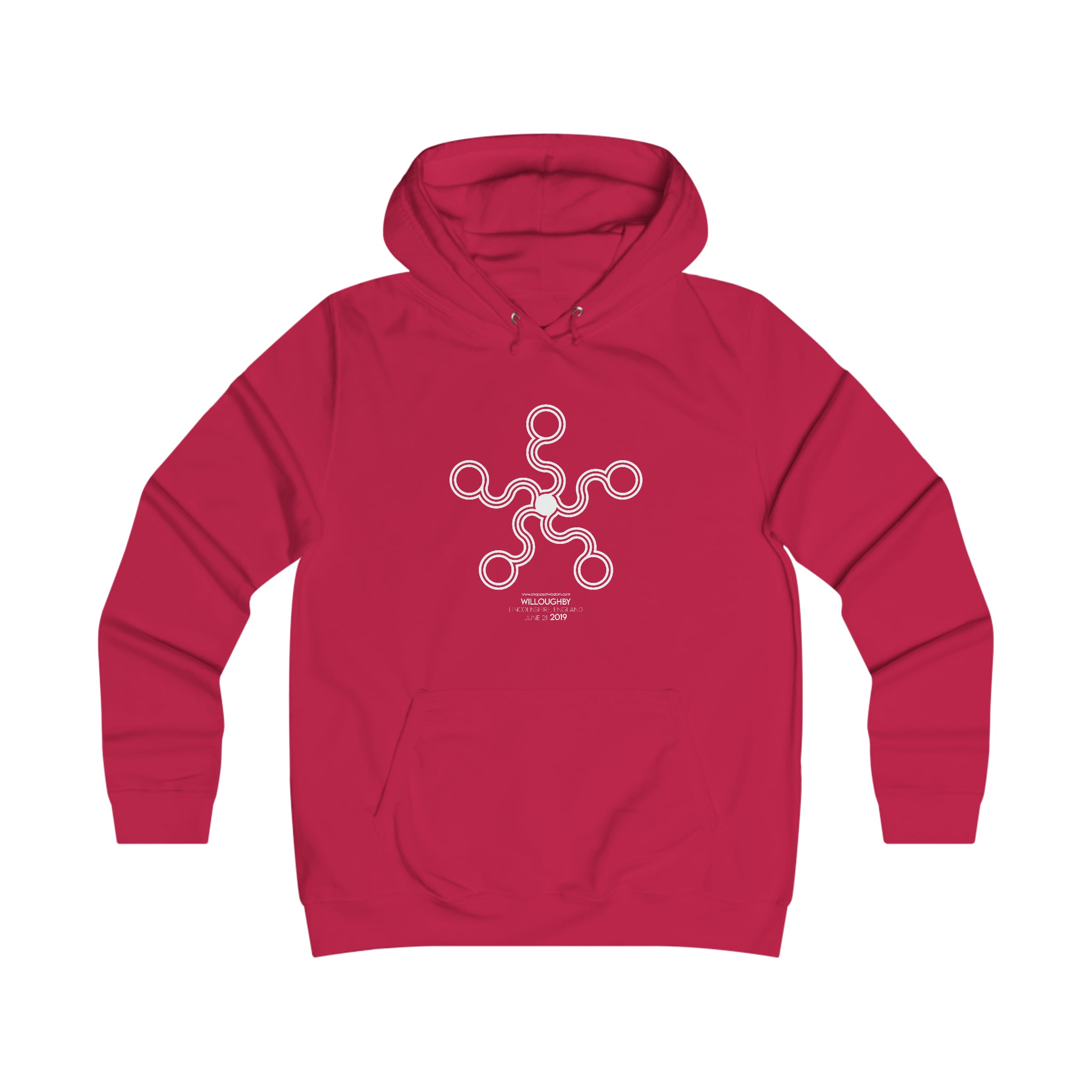 Crop Circle Girl College Hoodie - Willoughby