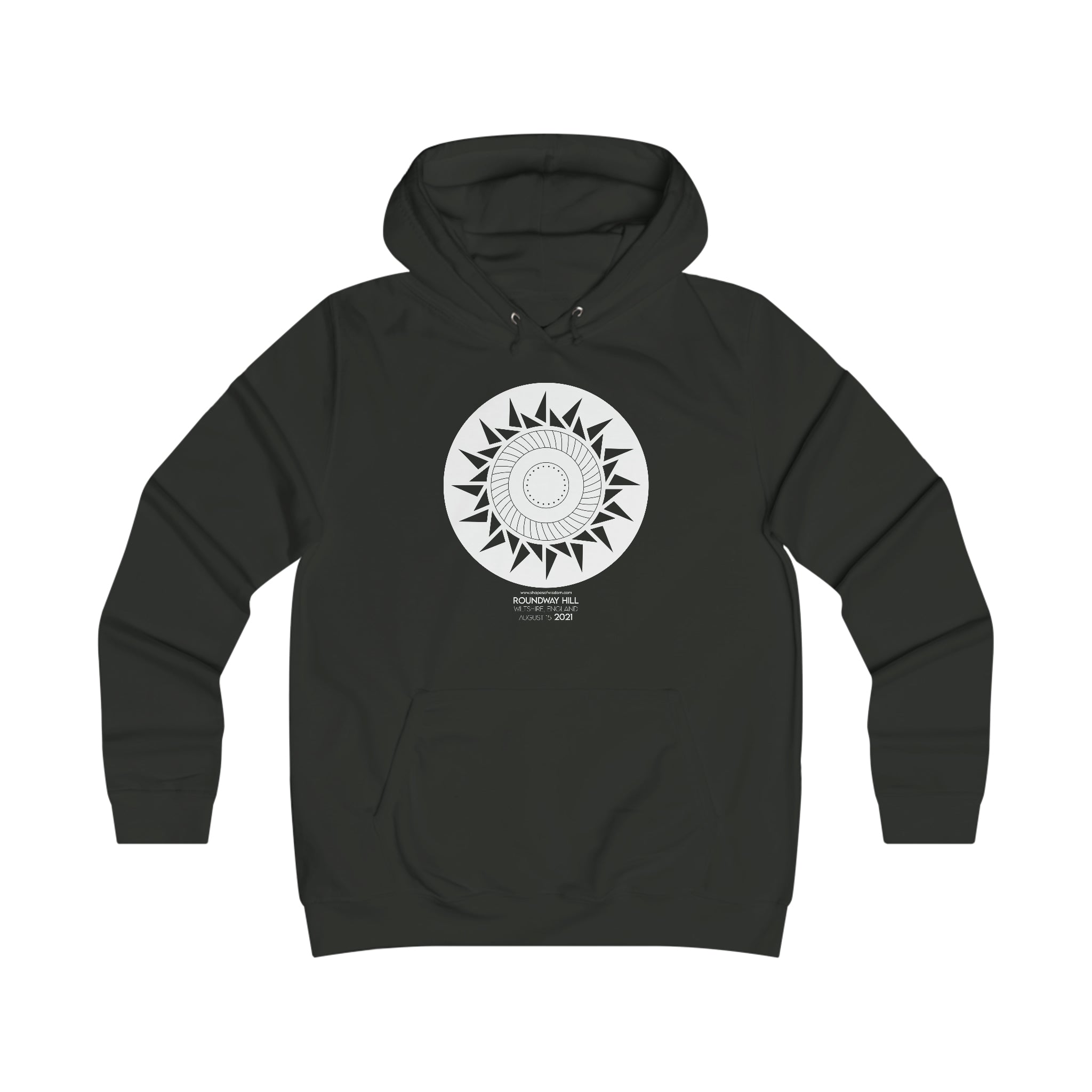 Crop Circle Girl College Hoodie - Roundway Hill 7