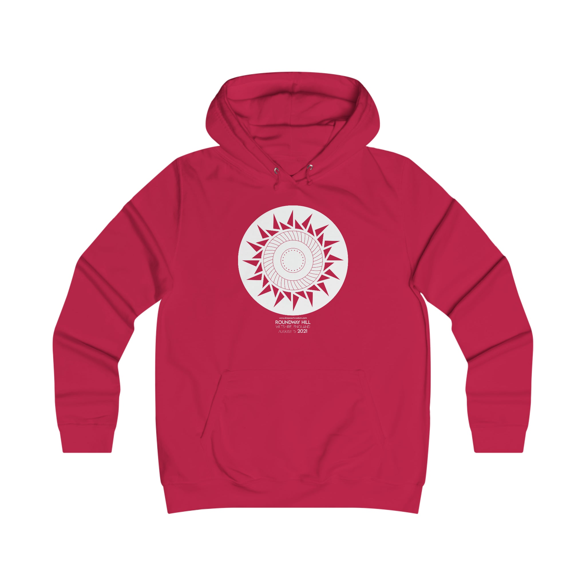 Crop Circle Girl College Hoodie - Roundway Hill 7