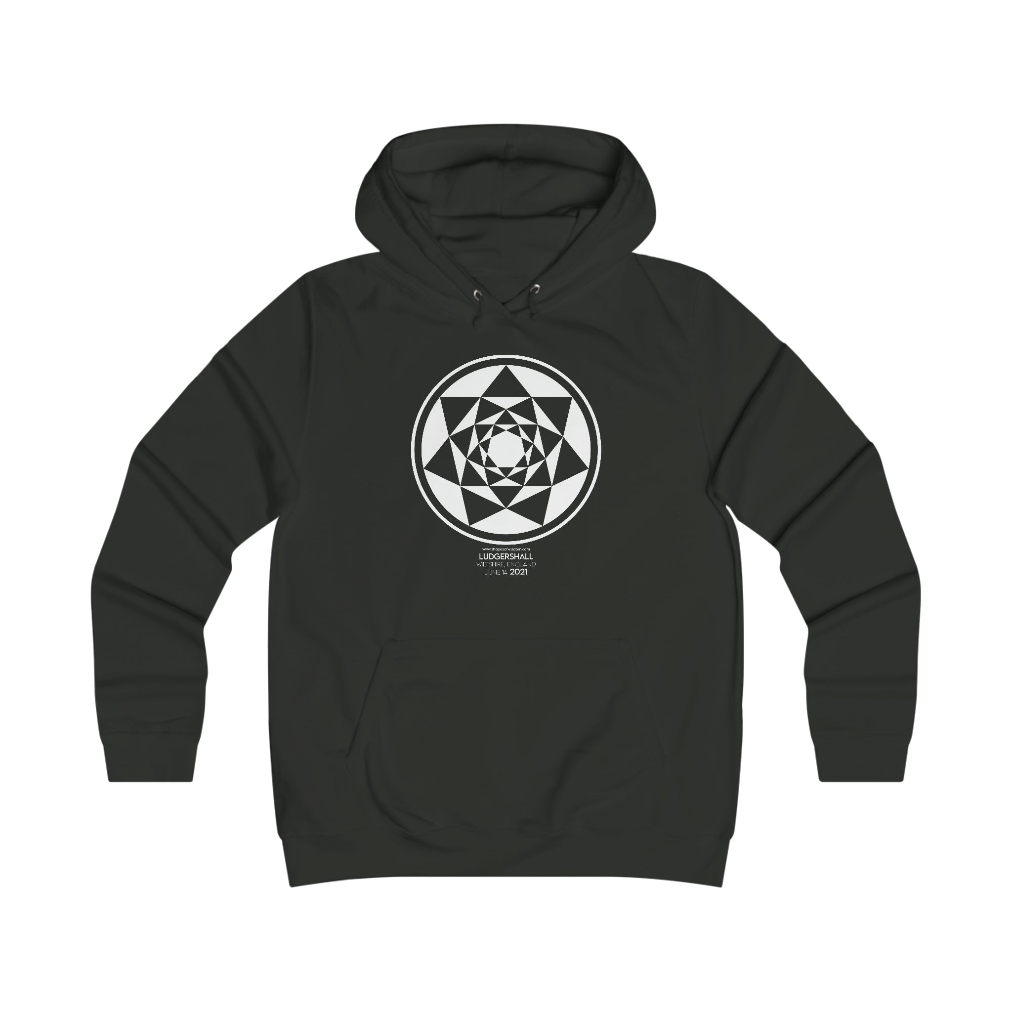 Crop Circle Girl College Hoodie - Ludgershall