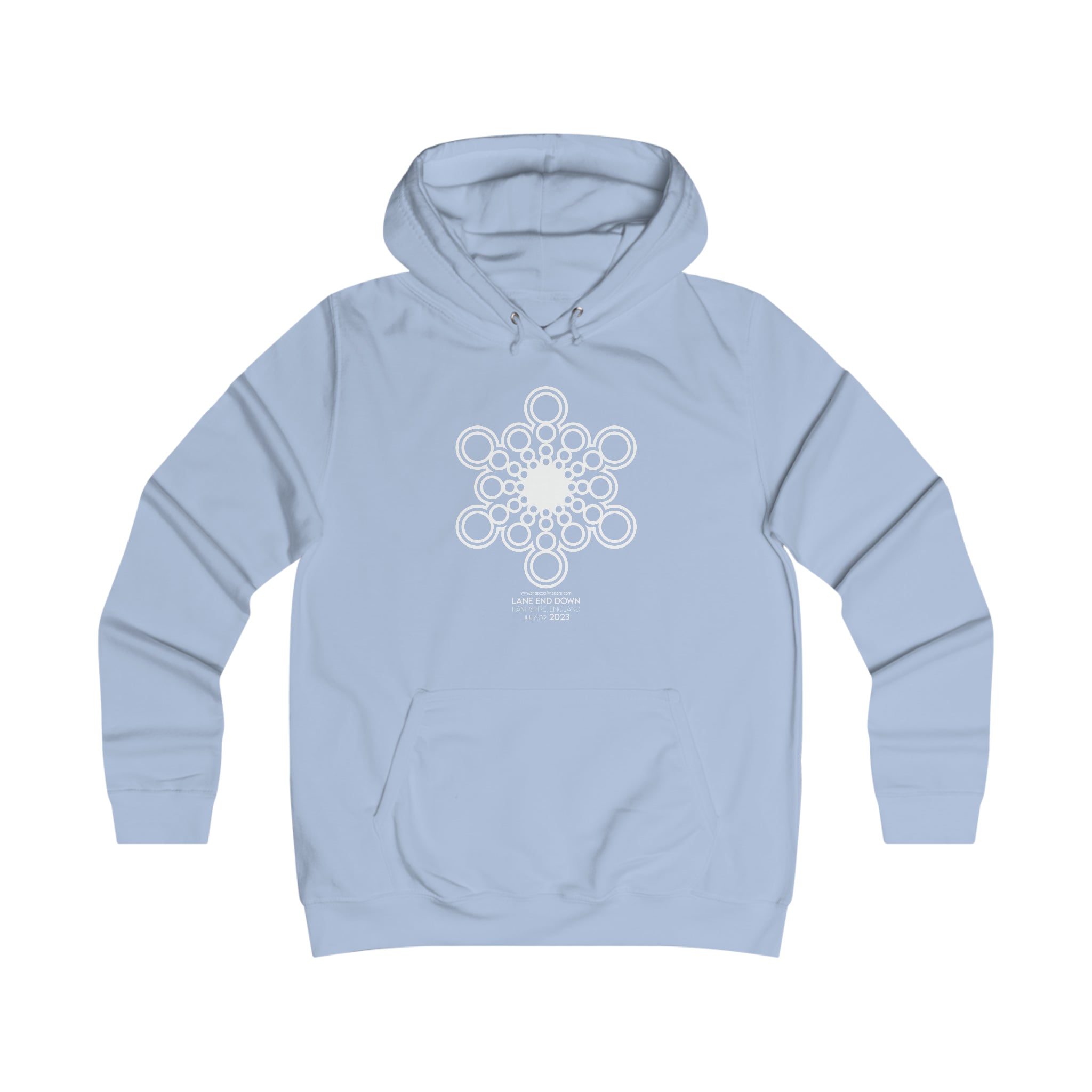 Crop Circle Girl College Hoodie - Lane end Down 3