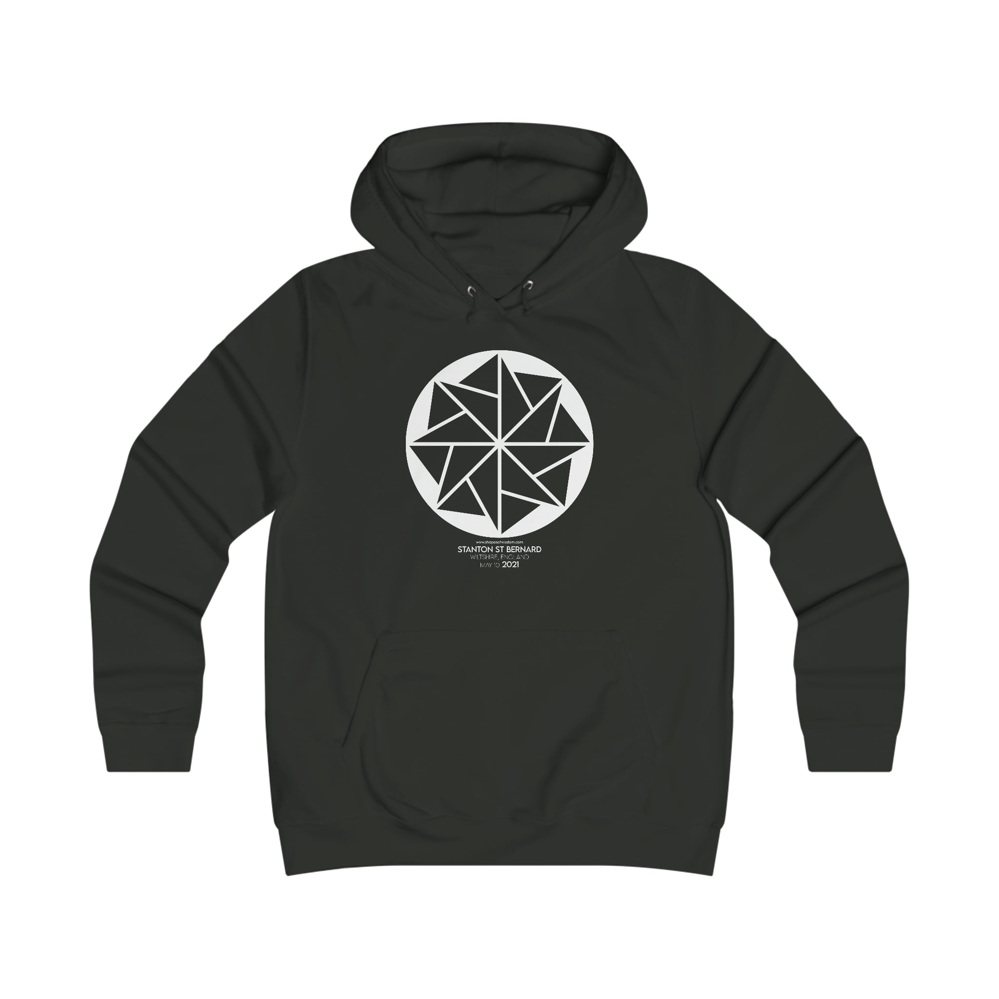 Crop Circle Girl College Hoodie - Stanton St Bernard 8