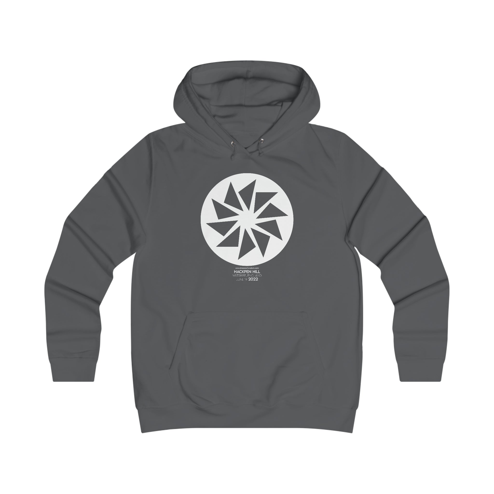 Crop Circle Girl College Hoodie - Hackpen Hill 17