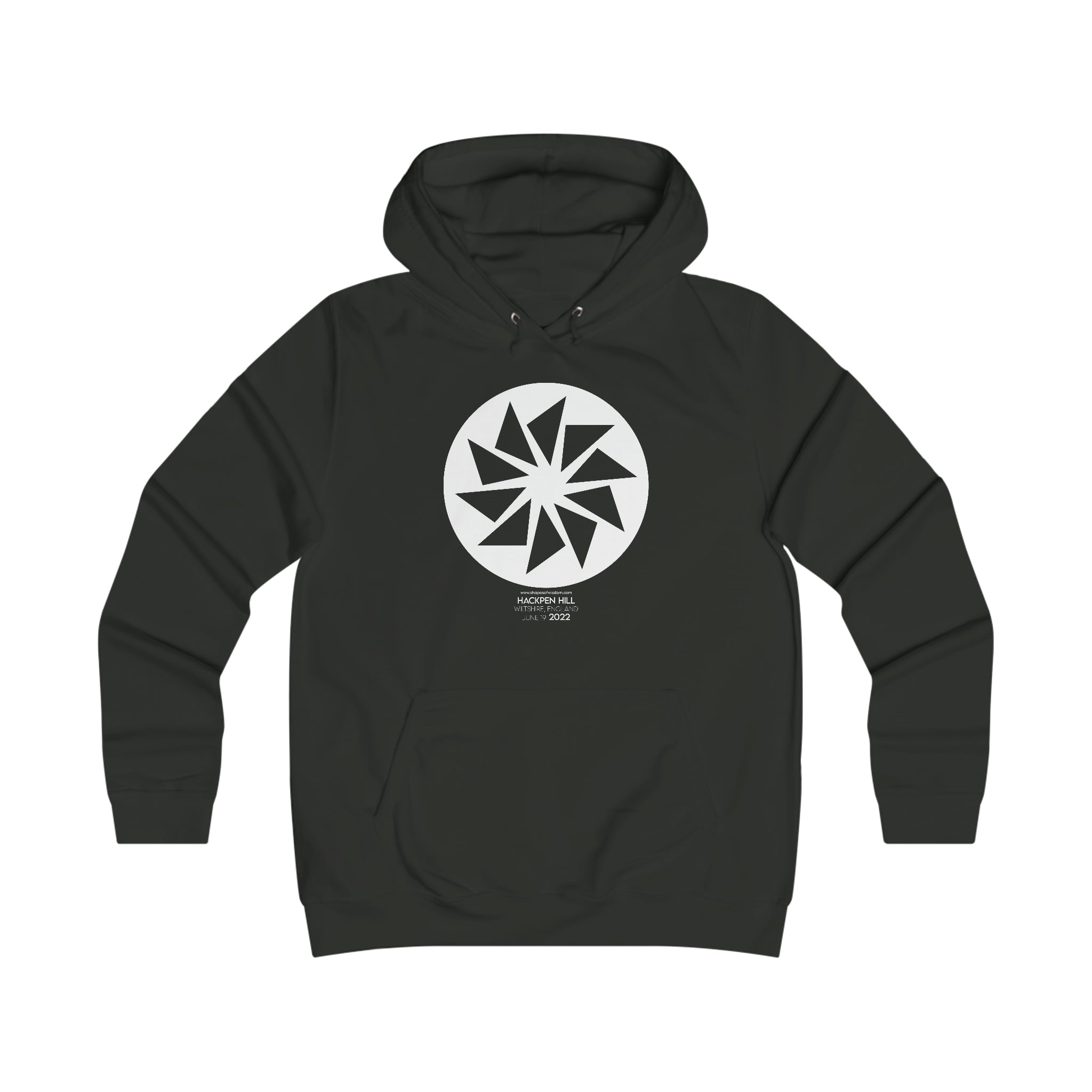 Crop Circle Girl College Hoodie - Hackpen Hill 17