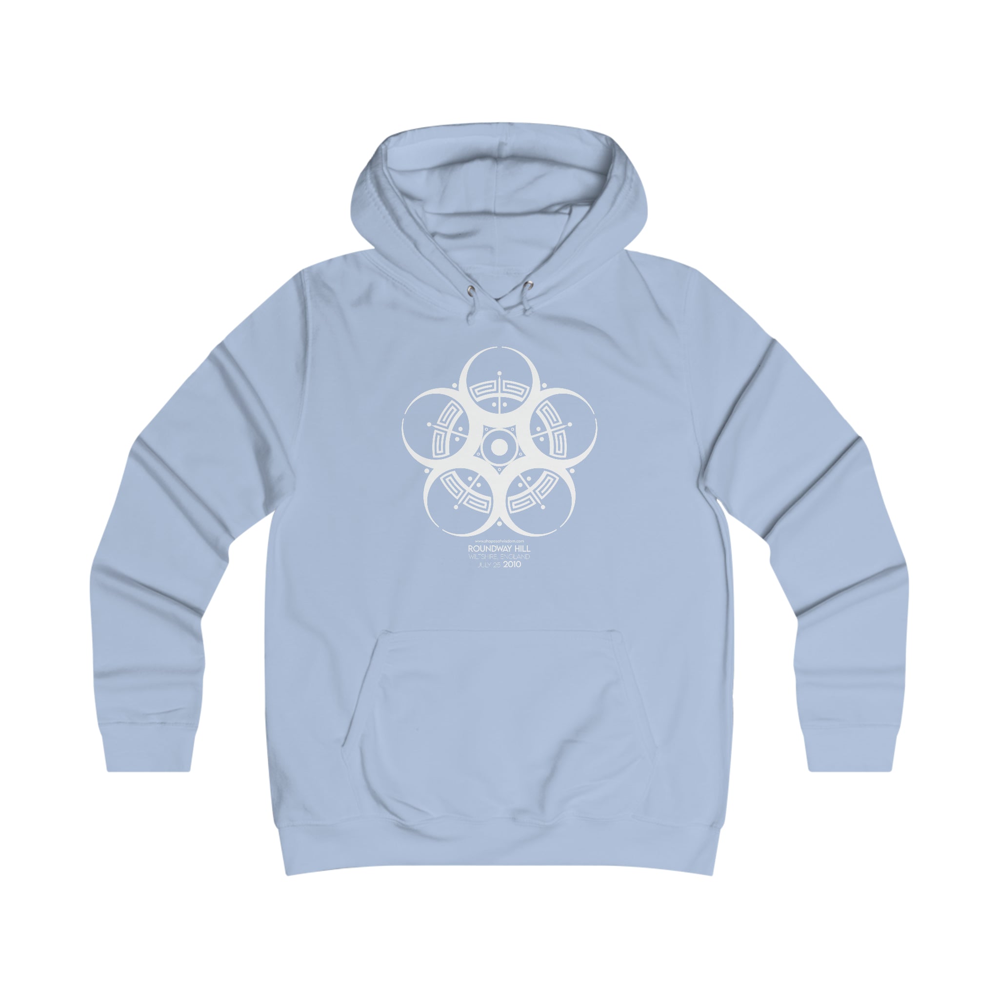 Crop Circle Girl College Hoodie - Roundway Hill 2
