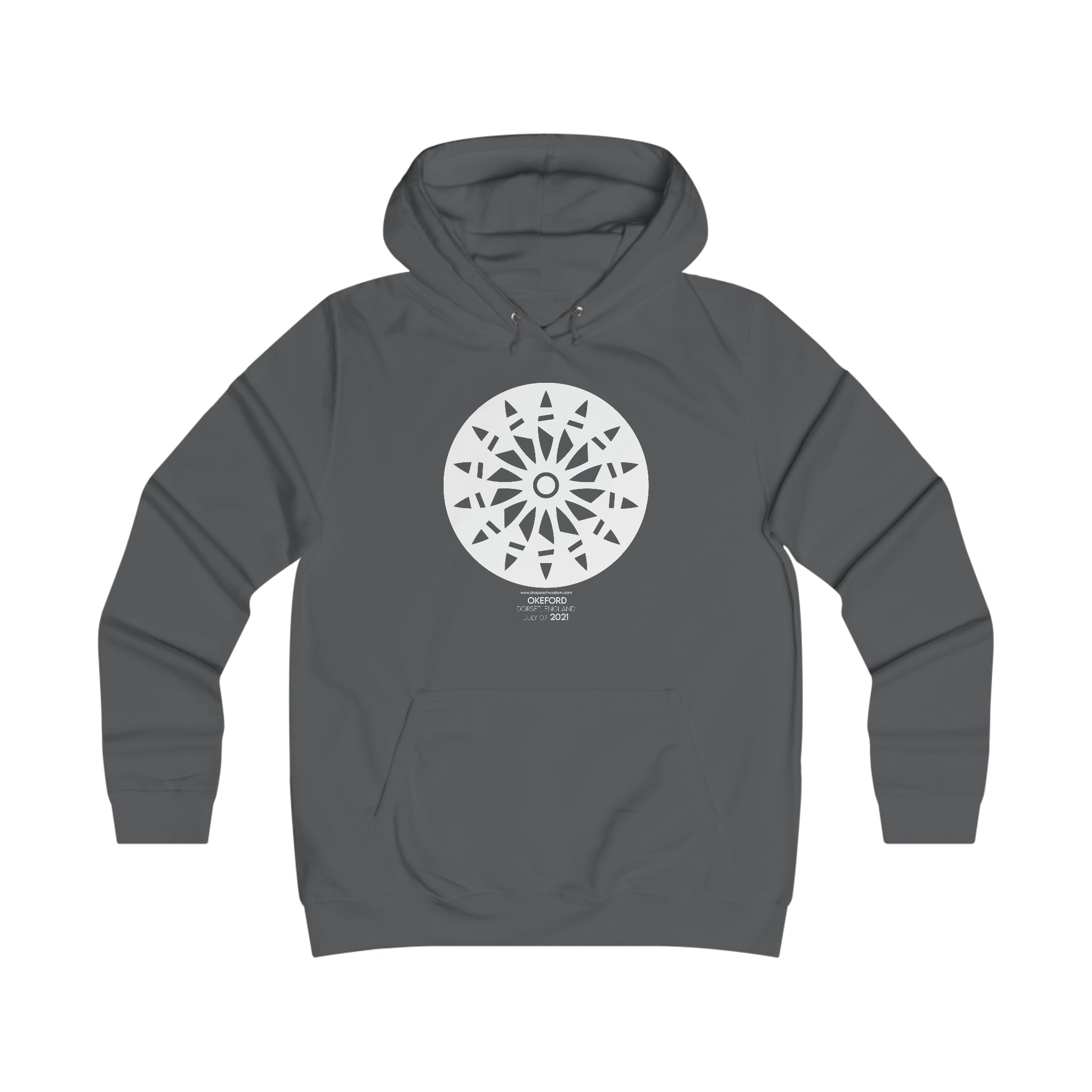 Crop Circle Girl College Hoodie - Okeford