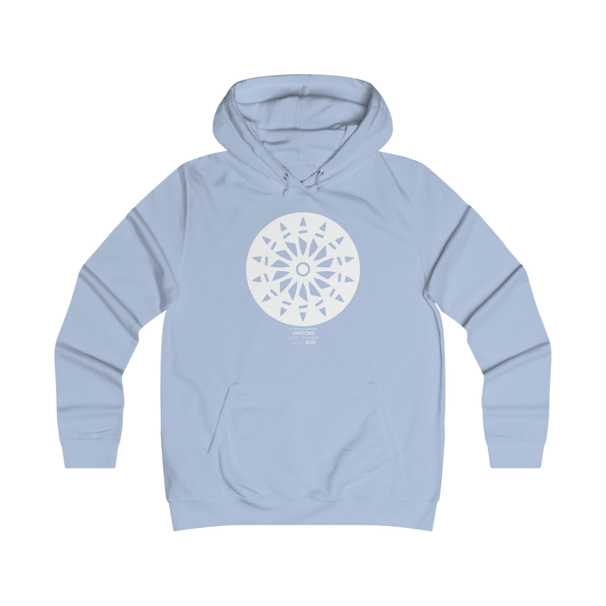 Crop Circle Girl College Hoodie - Okeford