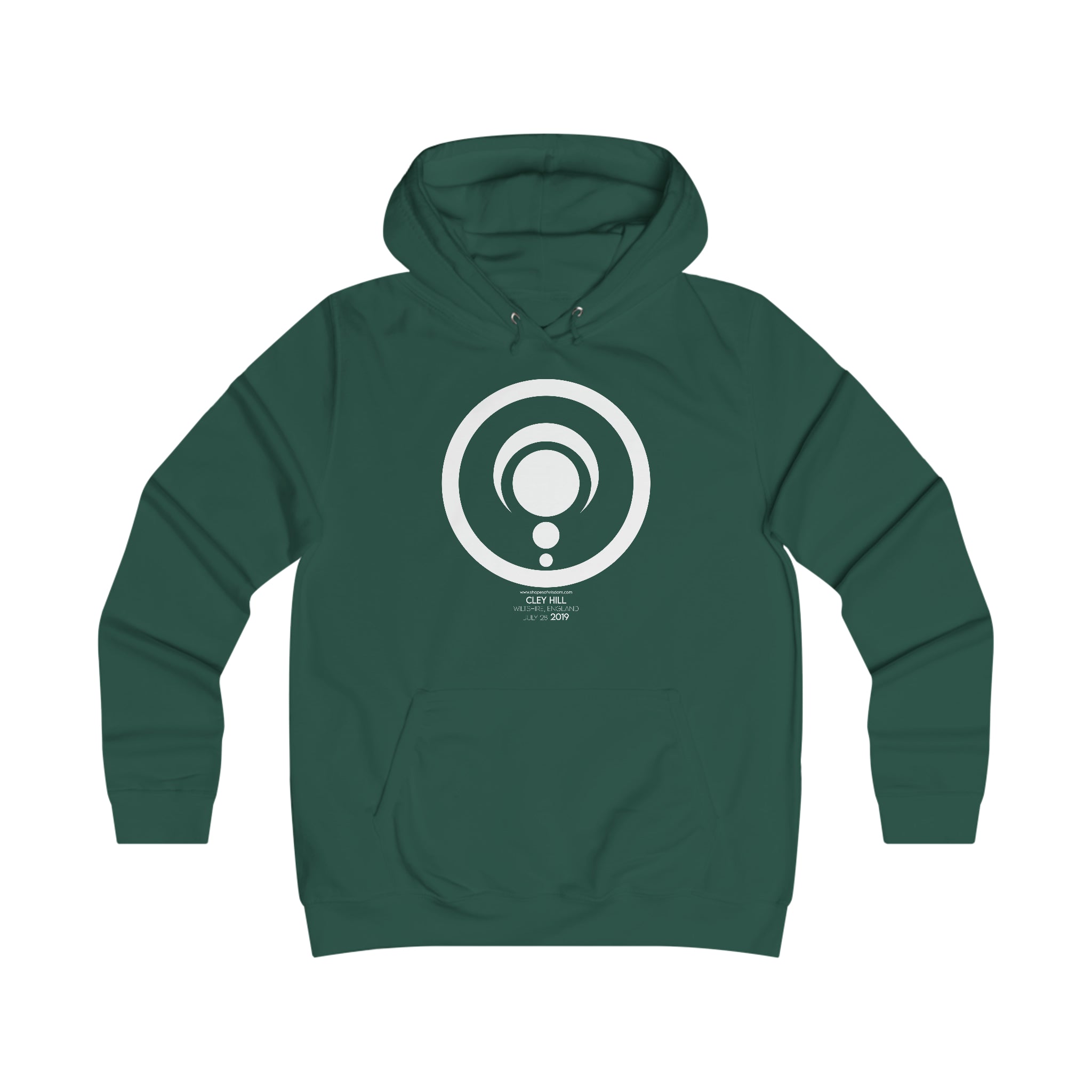 Crop Circle Girl College Hoodie - Cley Hill 3