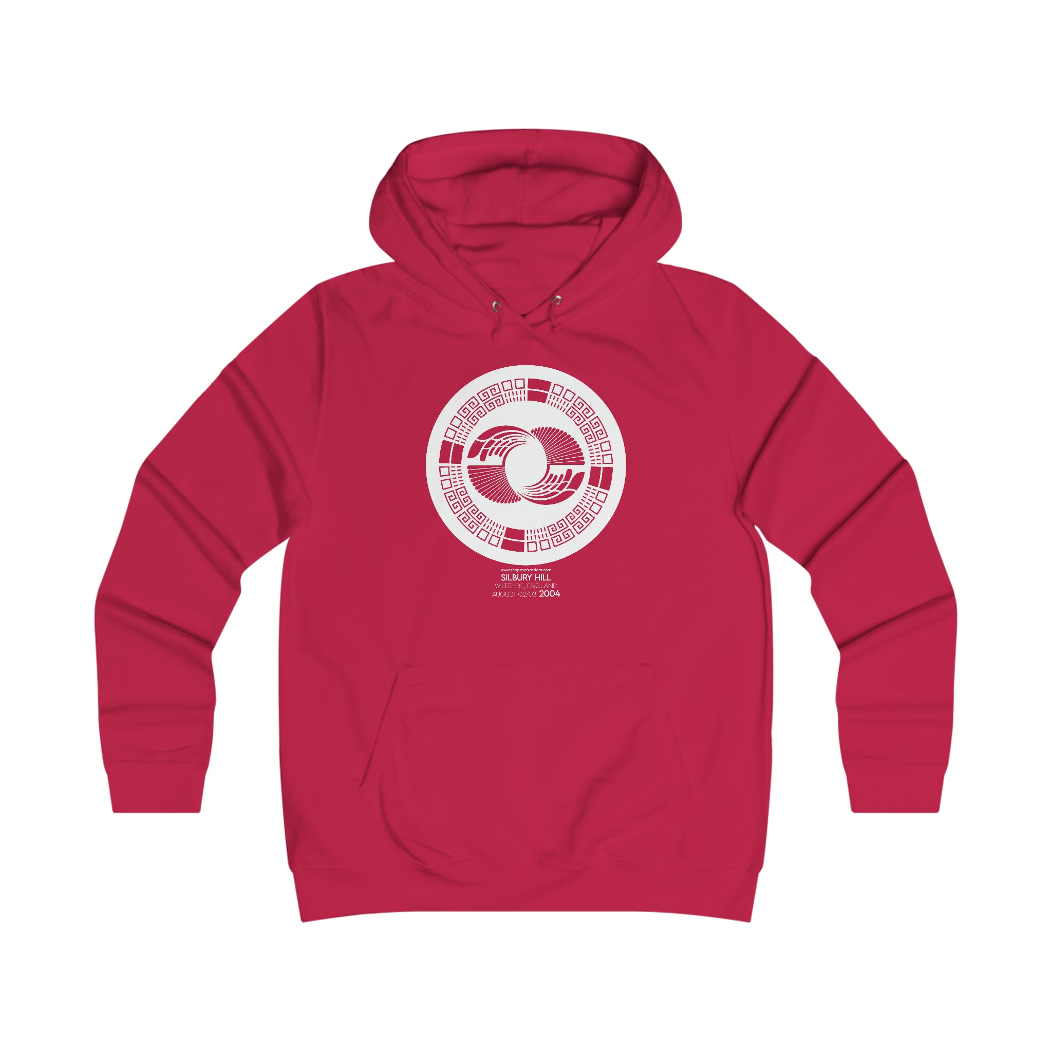 Crop Circle Girl College Hoodie - Silbury Hill 2