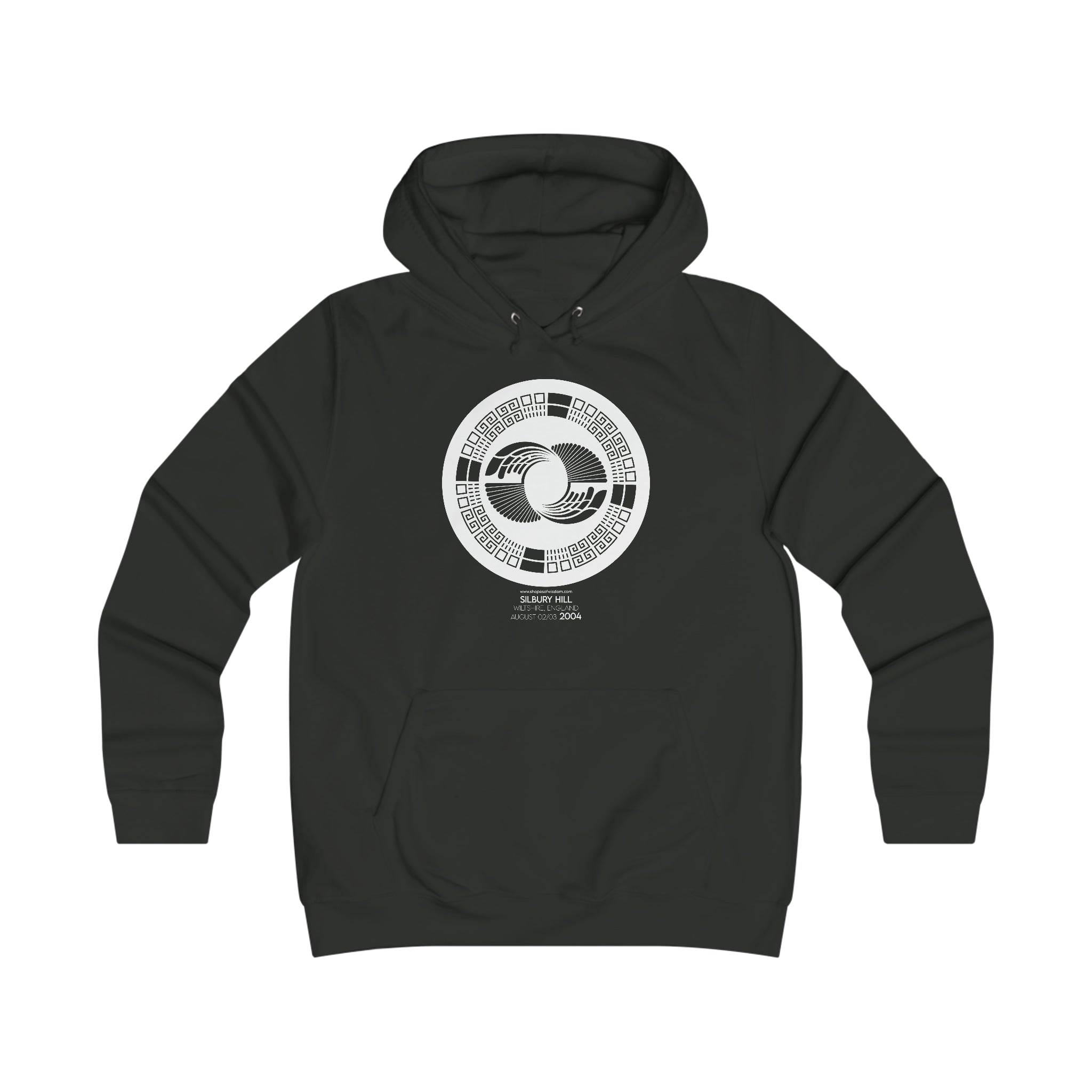 Crop Circle Girl College Hoodie - Silbury Hill 2