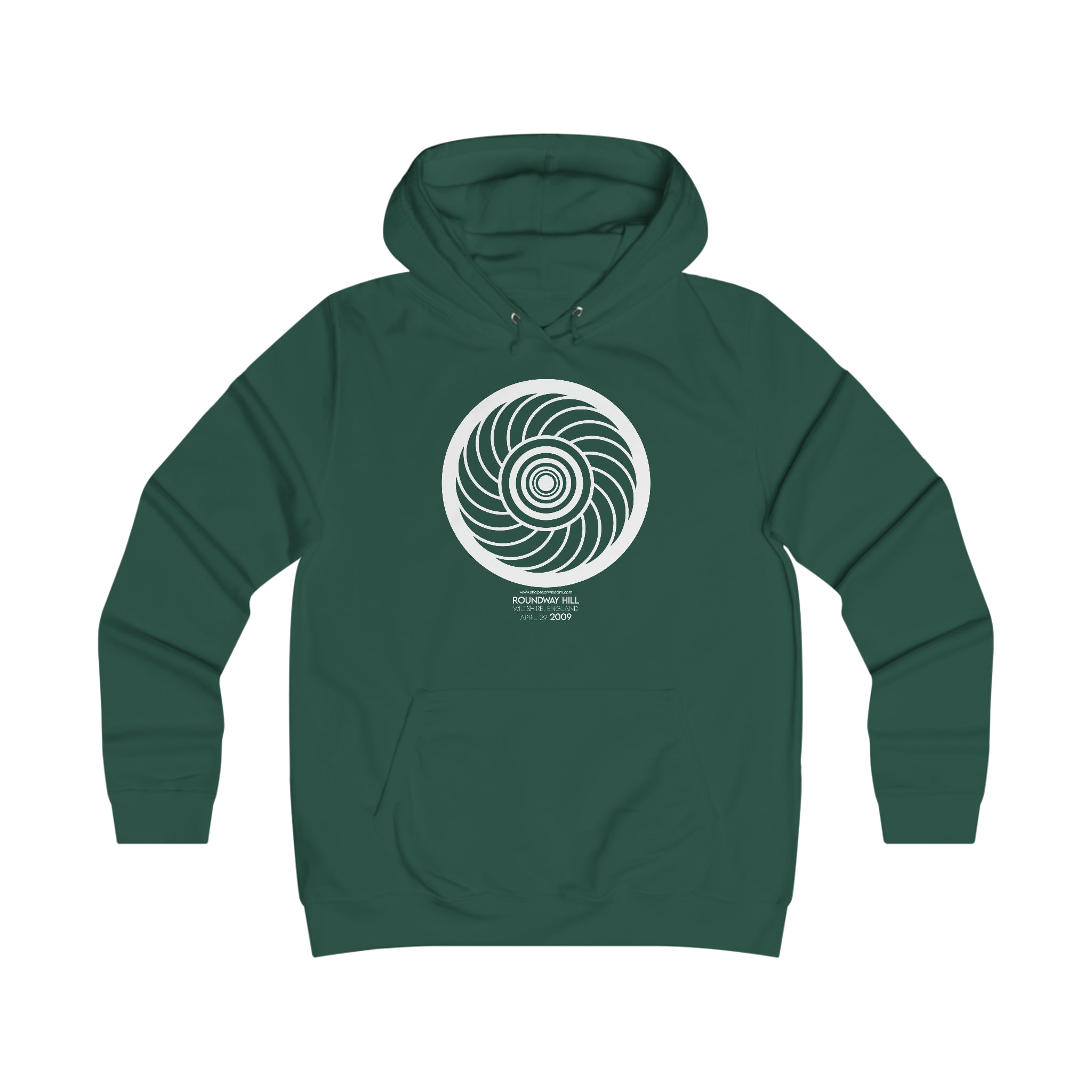 Crop Circle Girl College Hoodie - Roundway Hill