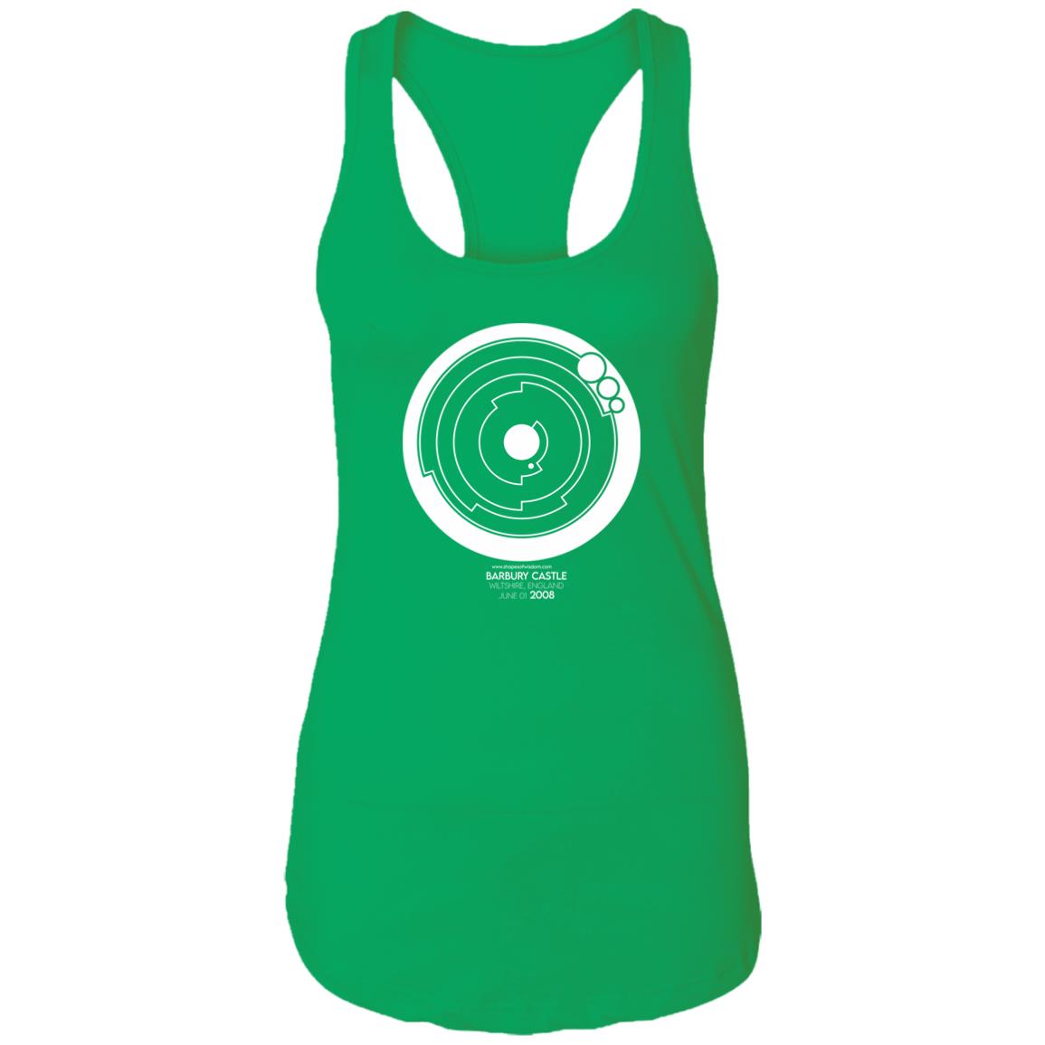 Crop Circle Racerback Tank - Barbury Castle