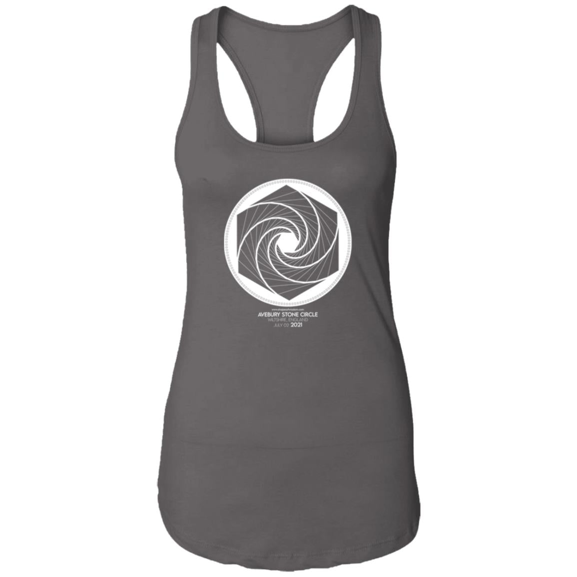 Crop Circle Racerback Tank - Avebury Stone Circle 3