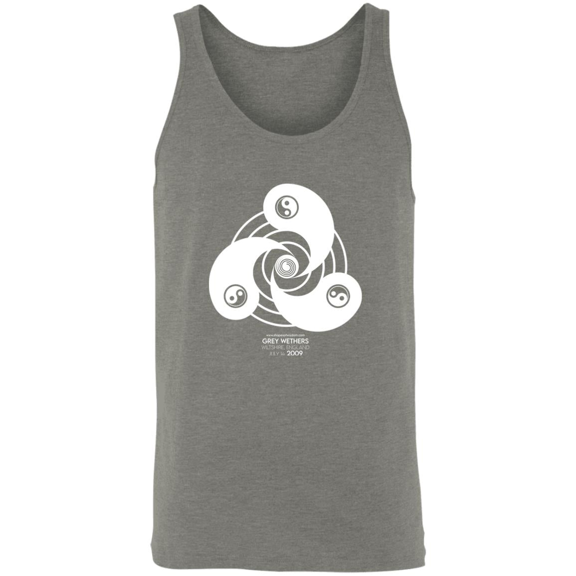 Crop Circle Tank Top - Grey Wethers