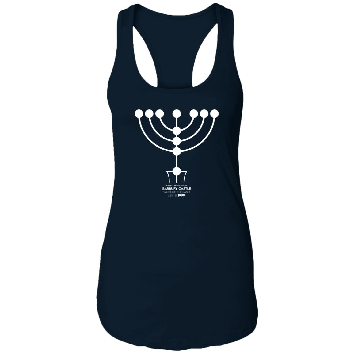 Crop Circle Racerback Tank - Barbury Castle 8