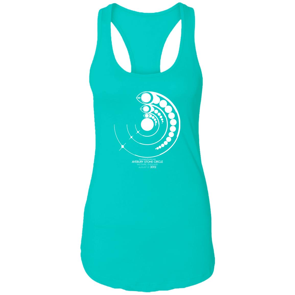 Crop Circle Racerback Tank - Avebury Stone Circle 2