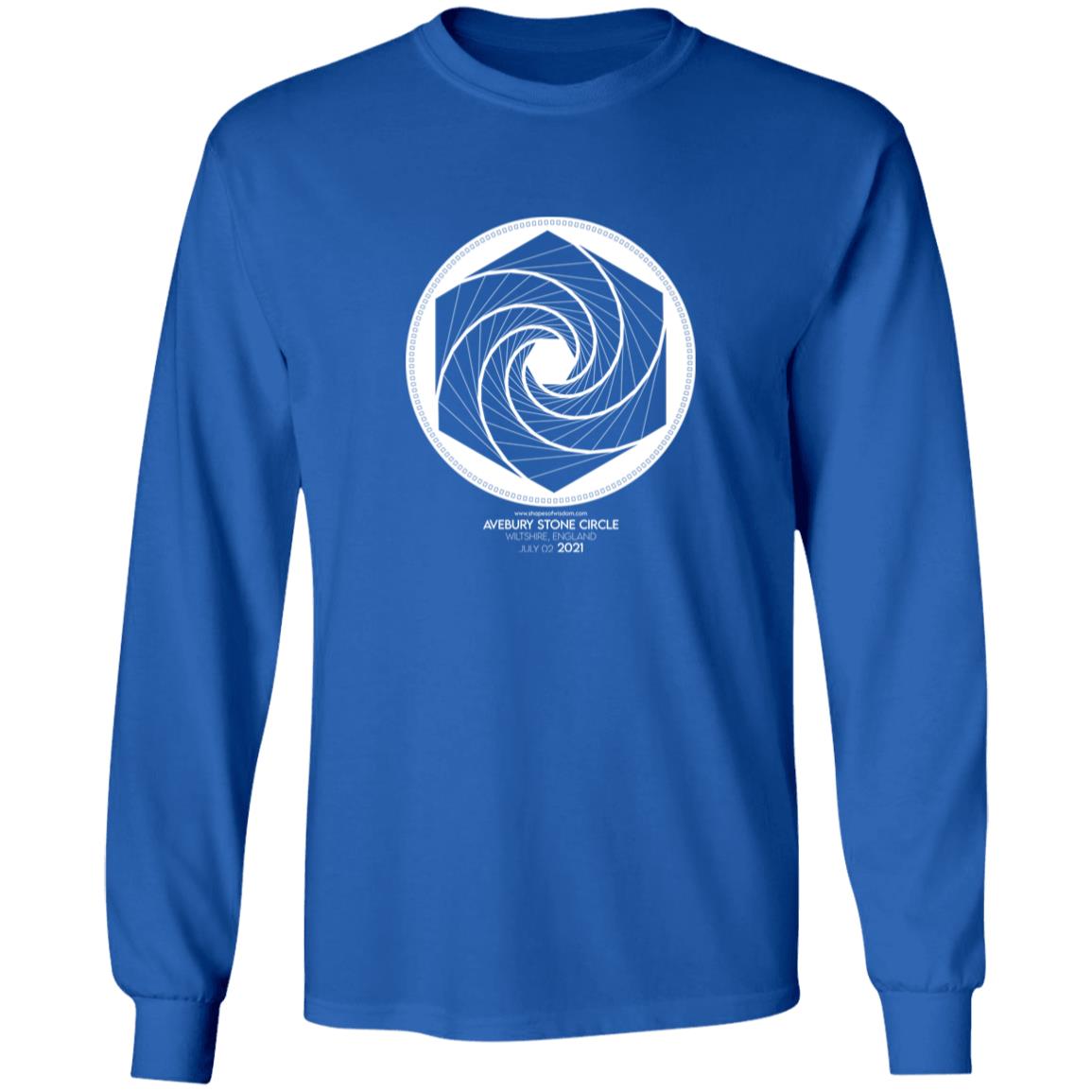 Crop Circle Long Sleeve Tee - Avebury Stone Circle 3