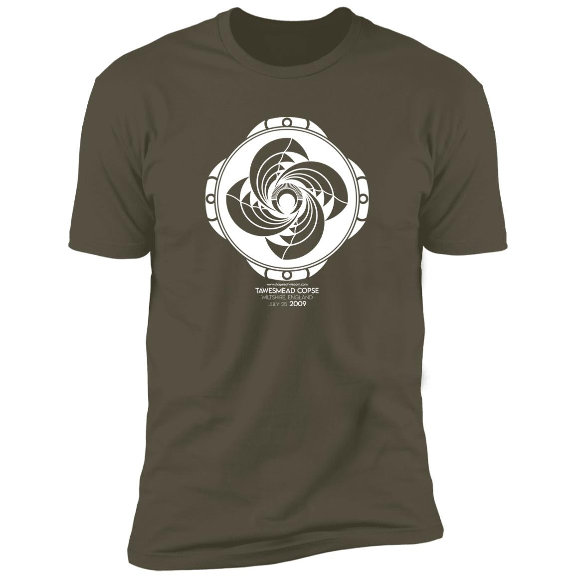 Crop Circle Premium T-Shirt - Tawesmead Copse 2