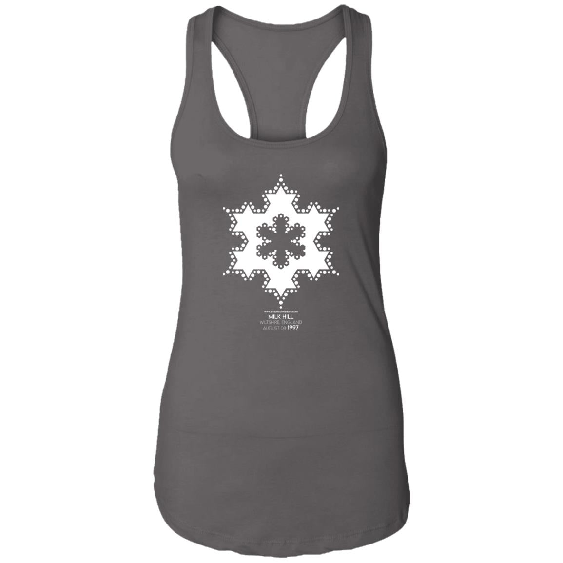 Crop Circle Racerback Tank - Milk Hill 2