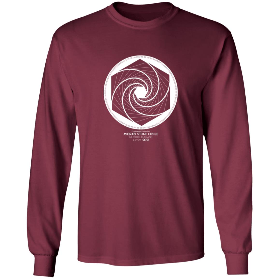 Crop Circle Long Sleeve Tee - Avebury Stone Circle 3