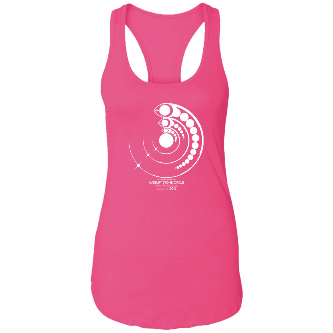 Crop Circle Racerback Tank - Avebury Stone Circle 2