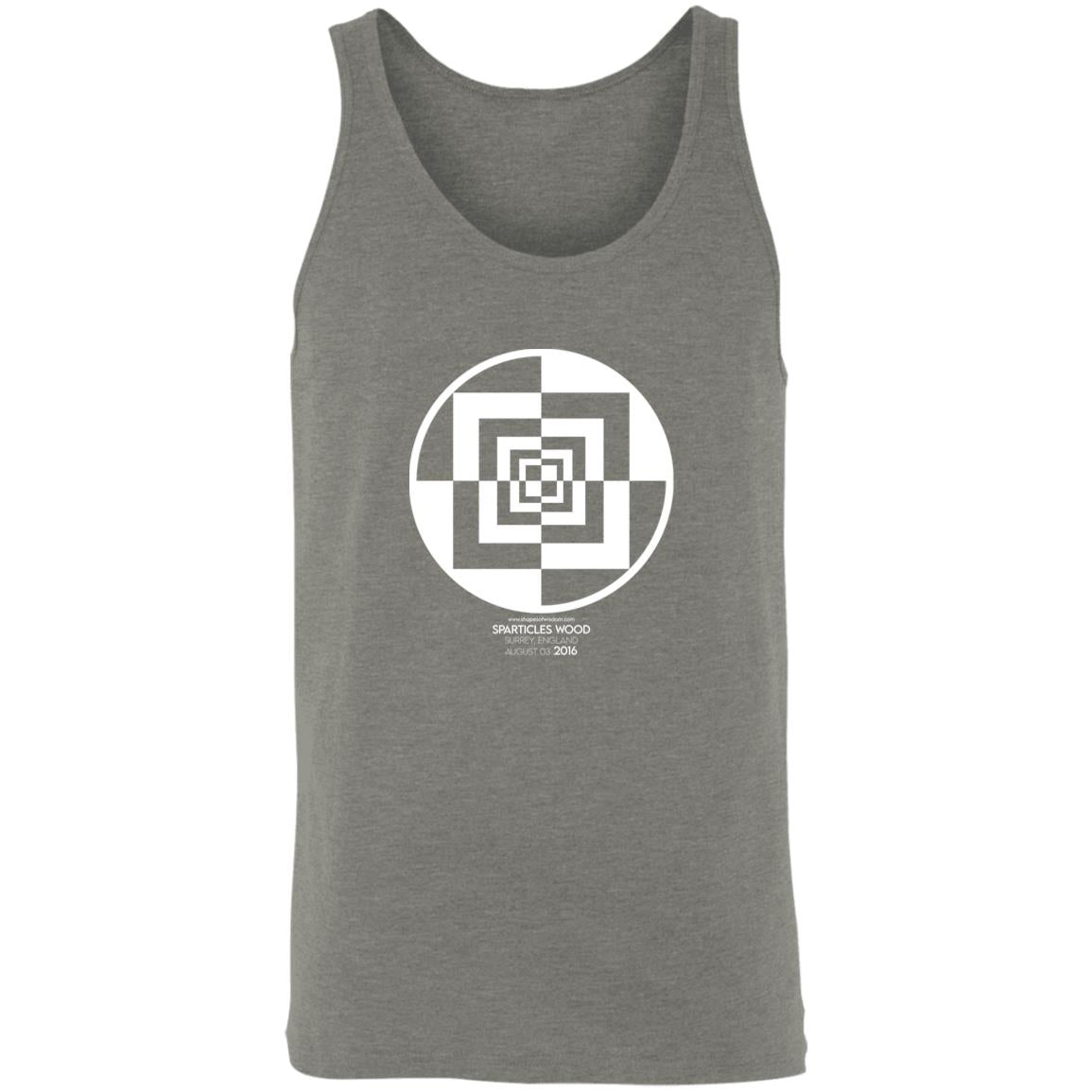 Crop Circle Tank Top - Sparticles Wood 2