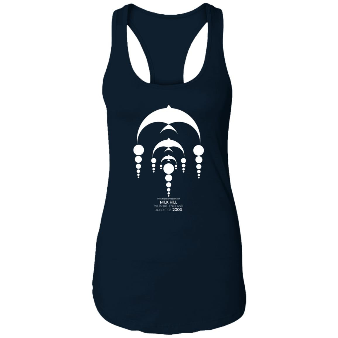 Crop Circle Racerback Tank - Milk Hill 9