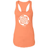 Crop Circle Racerback Tank - Sparticles Wood 2