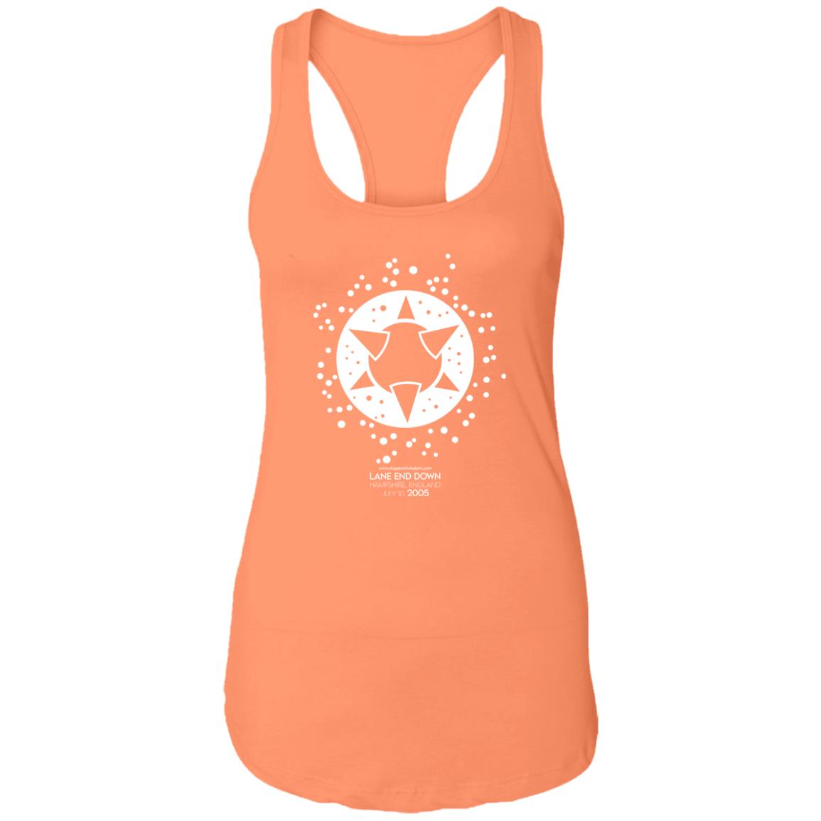 Crop Circle Racerback Tank - Lane end Down