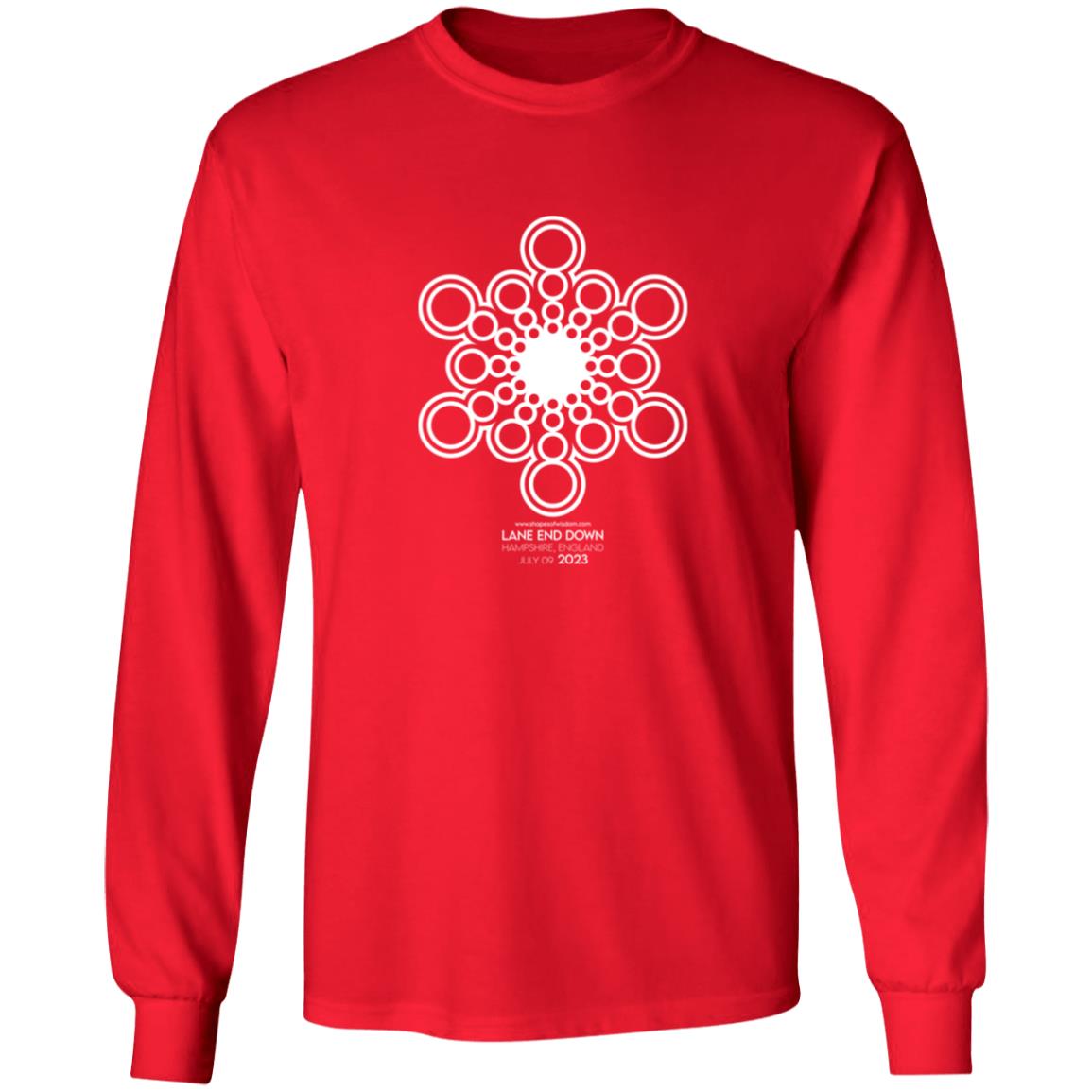 Crop Circle Long Sleeve Tee - Lane end Down 3