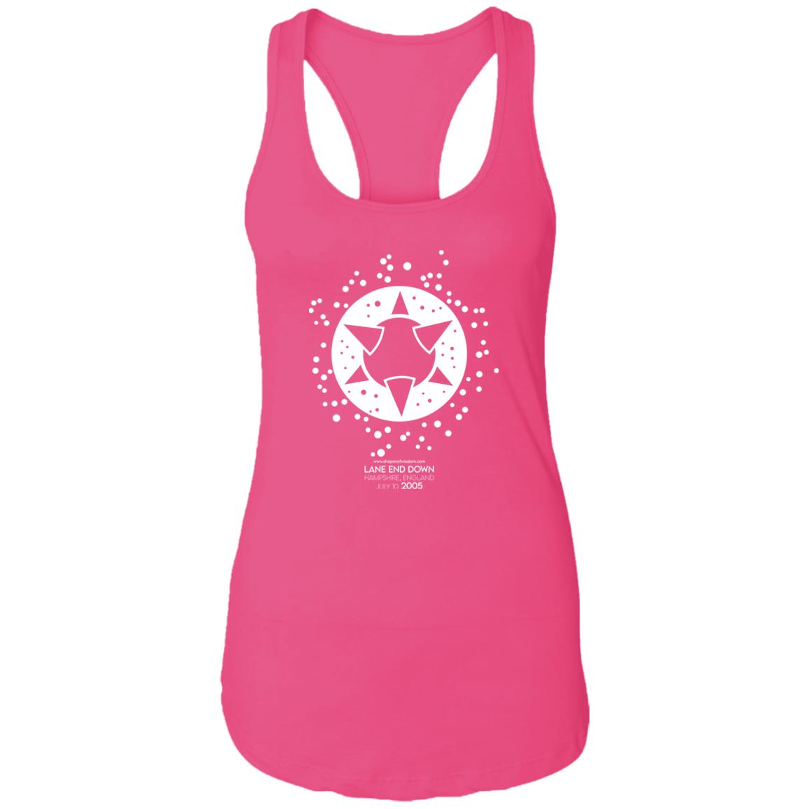 Crop Circle Racerback Tank - Lane end Down