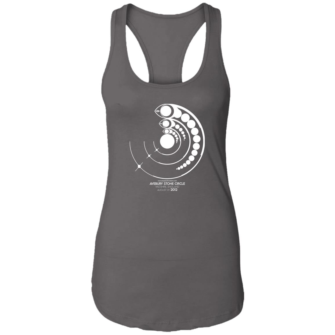 Crop Circle Racerback Tank - Avebury Stone Circle 2