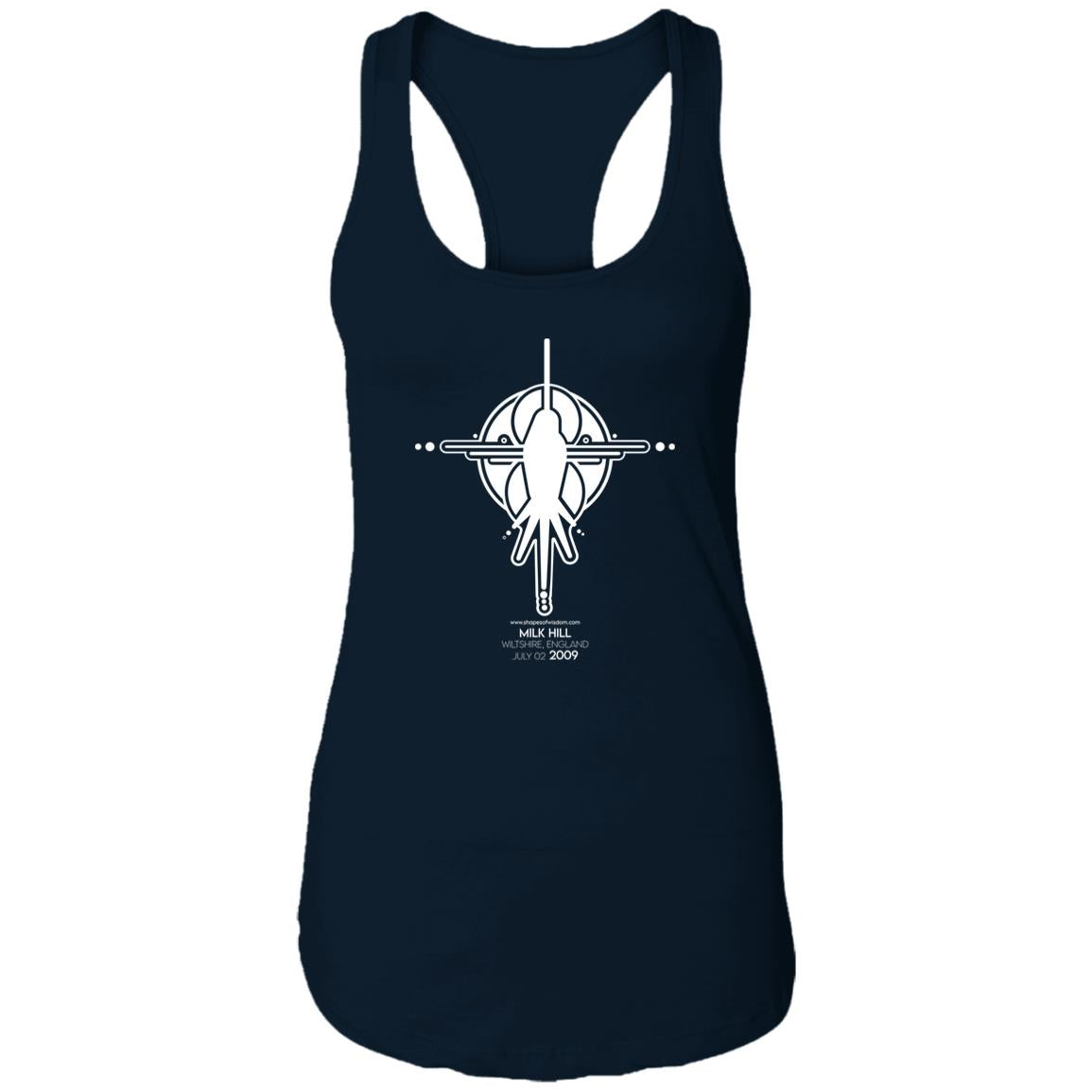 Crop Circle Racerback Tank - Milk Hill 11