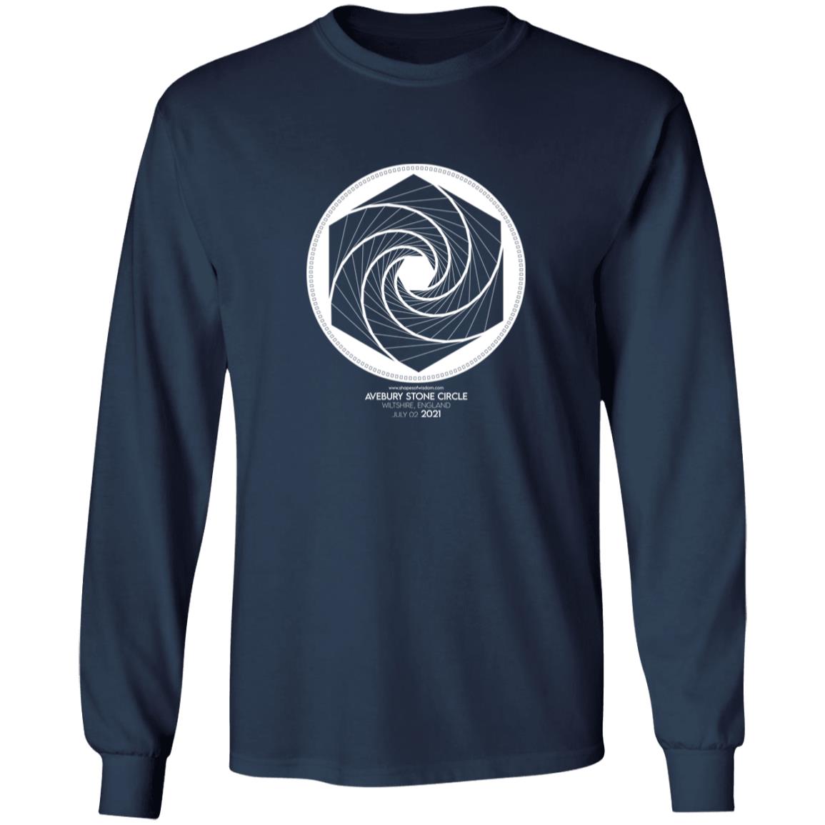 Crop Circle Long Sleeve Tee - Avebury Stone Circle 3