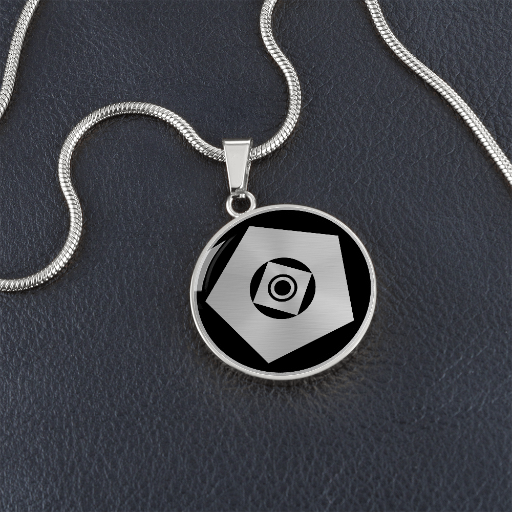 Crop Circle Pendant and Luxury Necklace - Worsbrough Common