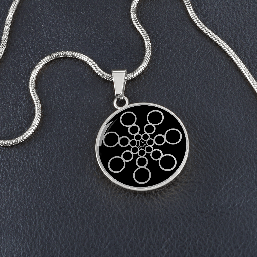 Crop Circle Pendant and Luxury Necklace - Roundway Hill 4