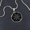 Crop Circle Pendant and Luxury Necklace - Roundway Hill 4