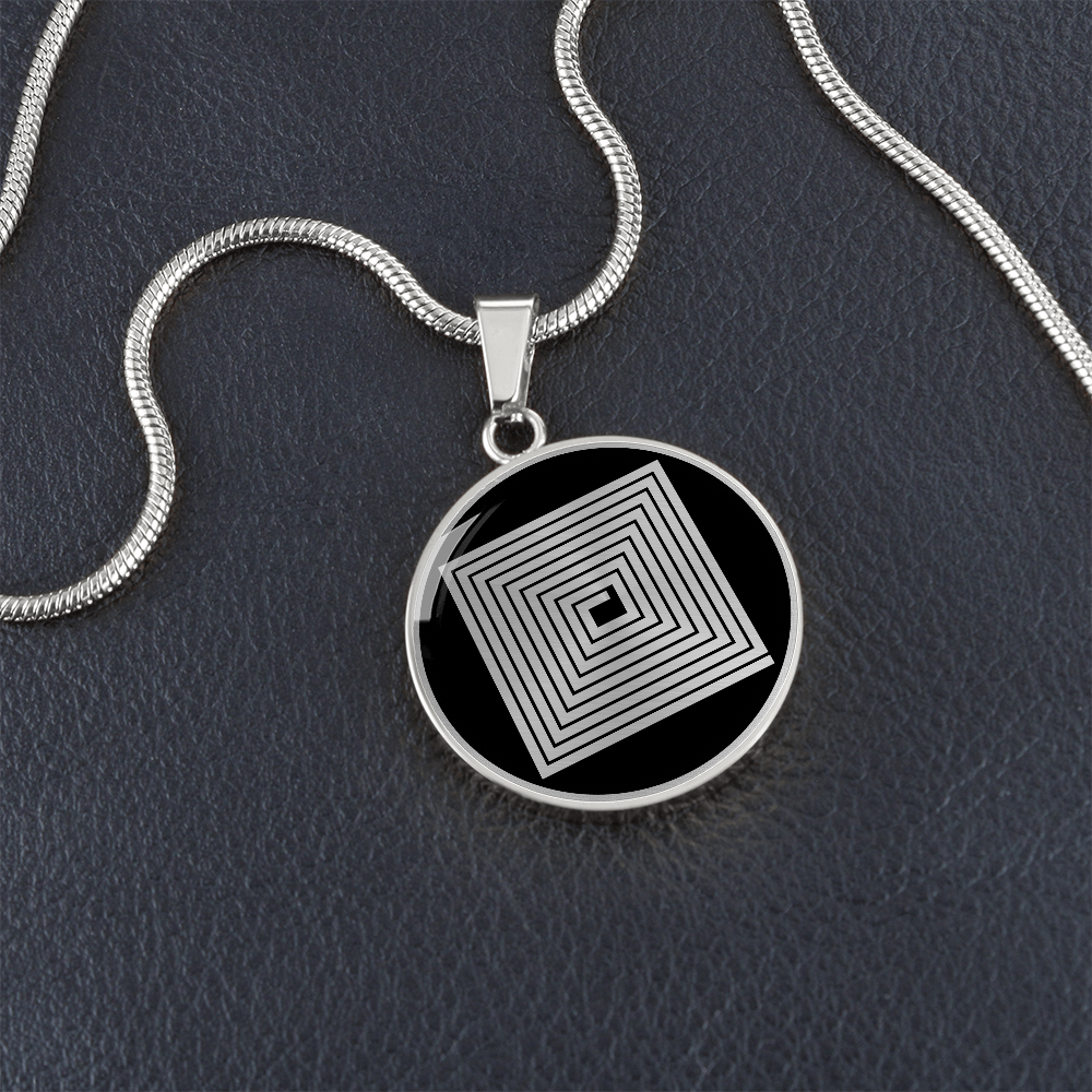 Crop Circle Pendant and Luxury Necklace - West Kennet 7