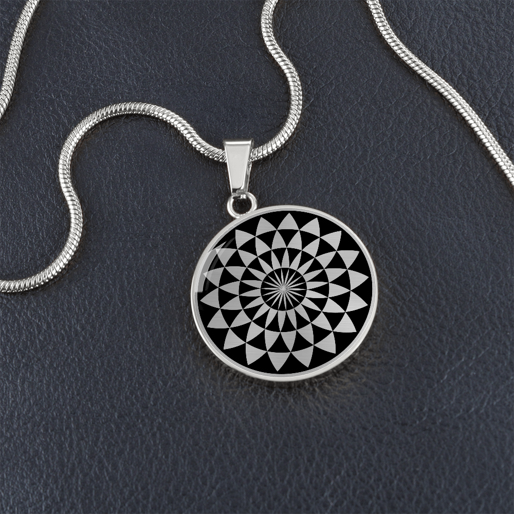 Crop Circle Pendant and Luxury Necklace - Martinsell Hill 4