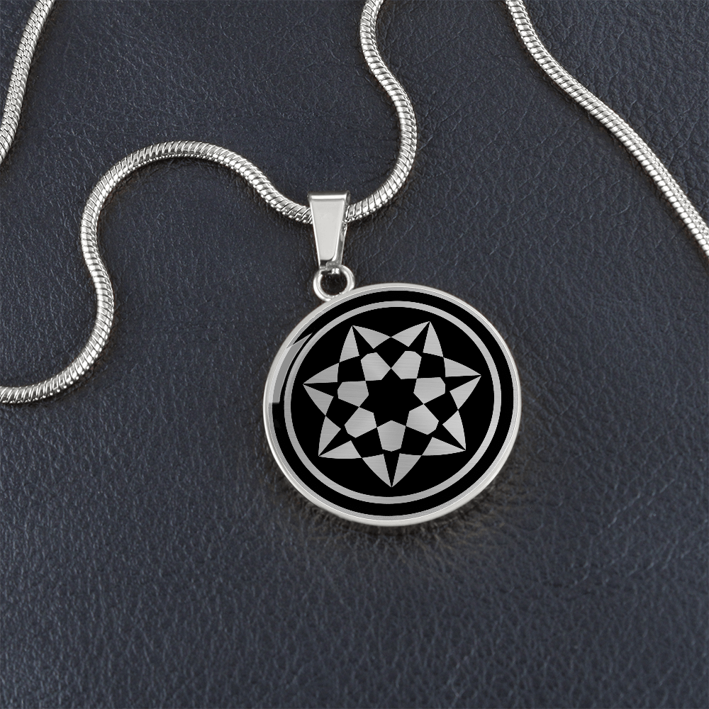 Crop Circle Pendant and Luxury Necklace - Milk Hill 8