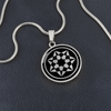 Crop Circle Pendant and Luxury Necklace - Milk Hill 8