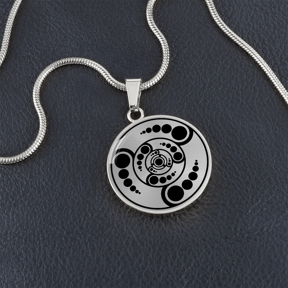 Crop Circle Pendant and Luxury Necklace - West Stowell 3