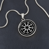 Crop Circle Pendant and Luxury Necklace - Milk Hill 7